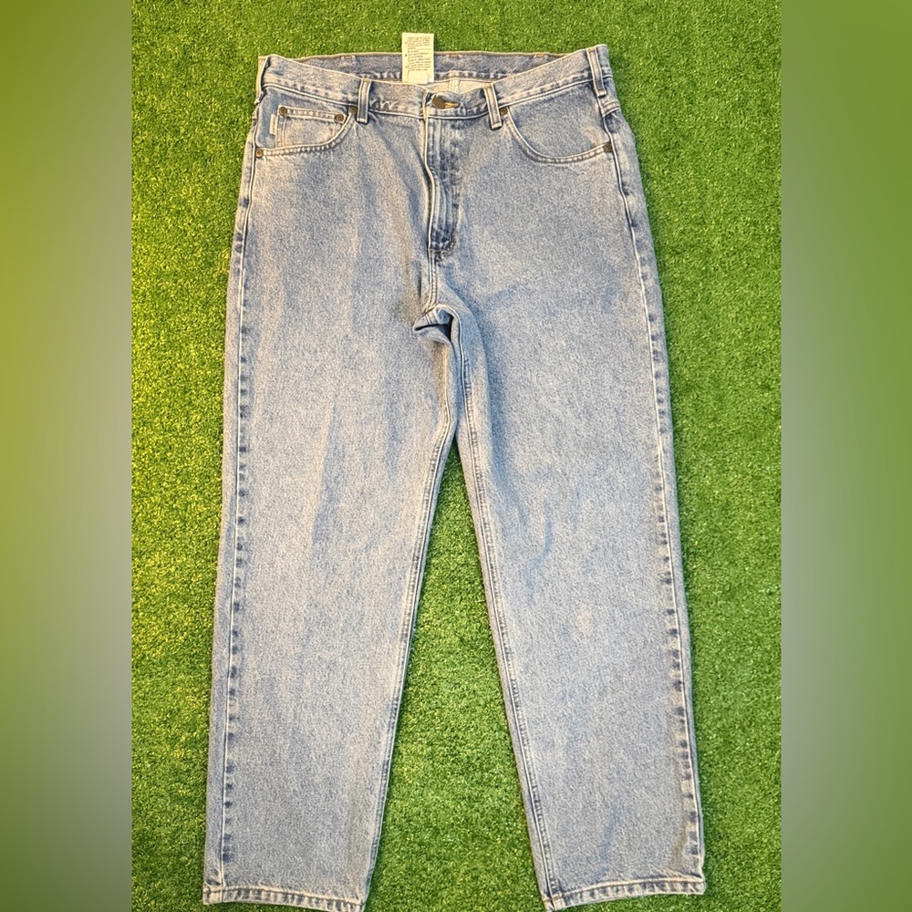 Carhartt Blue Straight Jeans Classic Style - Picture 1 of 8